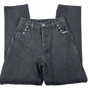 Rocky Mountain 90s vintage western Black Denim Jean cowgirl bareback high rise
